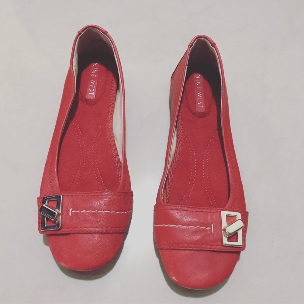 Nine West red flats